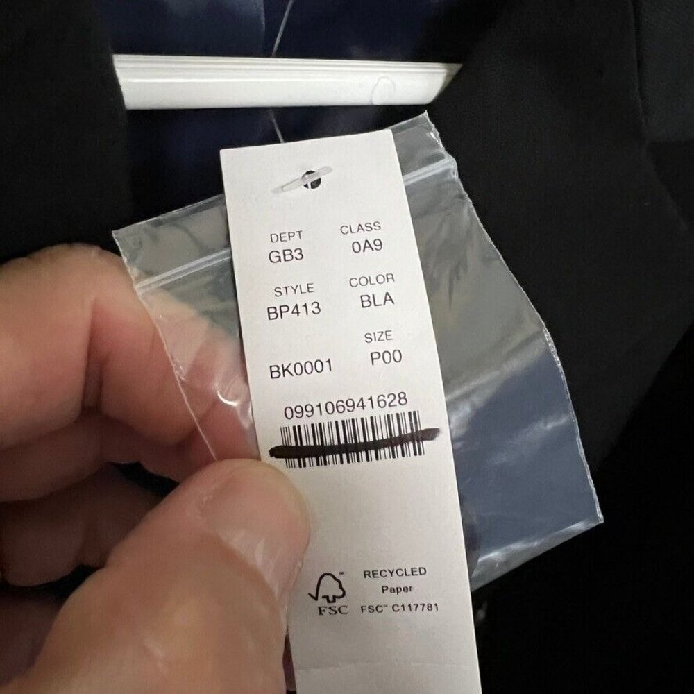 J.Crew $248 Petite Devon Blazer Bi-Stretch Cotton Blend Black Size P00 BP413 - Picture 8 of 9